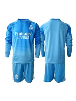 Real Madrid Målvakt Replika Hemmakläder Barn 2025-26 Långärmad (+ byxor)